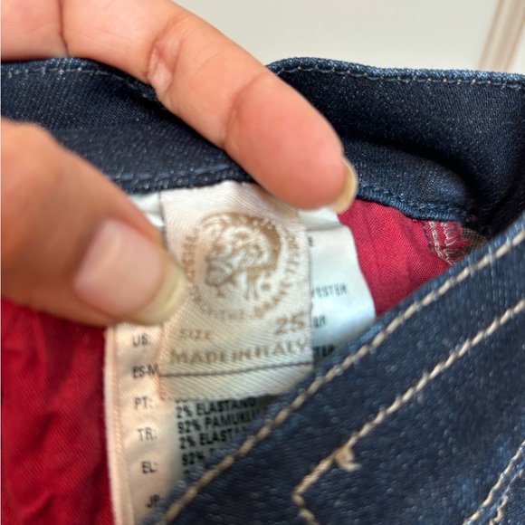 Diesel Sandy Kick Crop Raw Hem Jeans - Picture 7 of 7